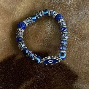 blue evil eye bracelet